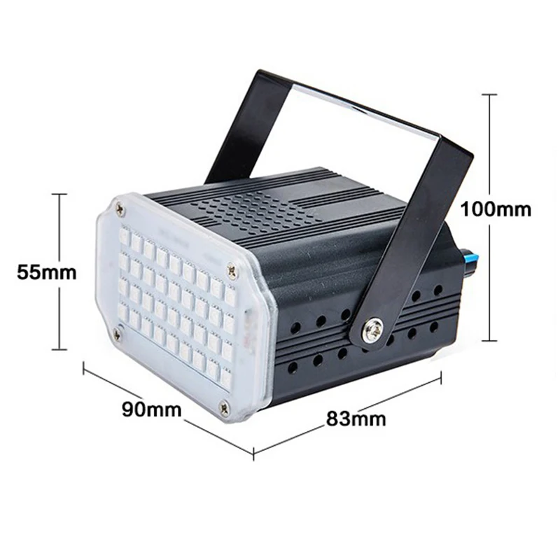 Светодиодный RGB стробоскоп для диджея празднисветильник Рождественский