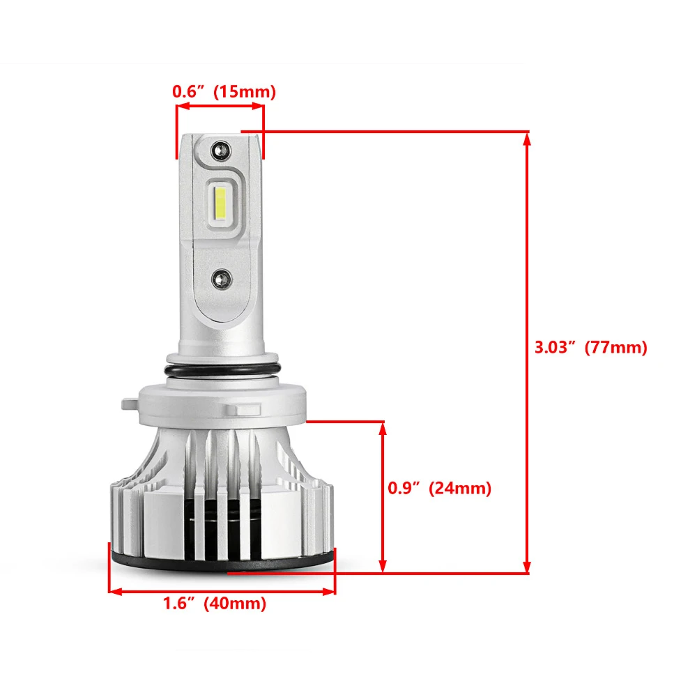 

Vingtank Shockproof Bright Forward Lighting LED Car Headlights Bulb Low Power Consumption Radiation-Free Durable Fog Lights