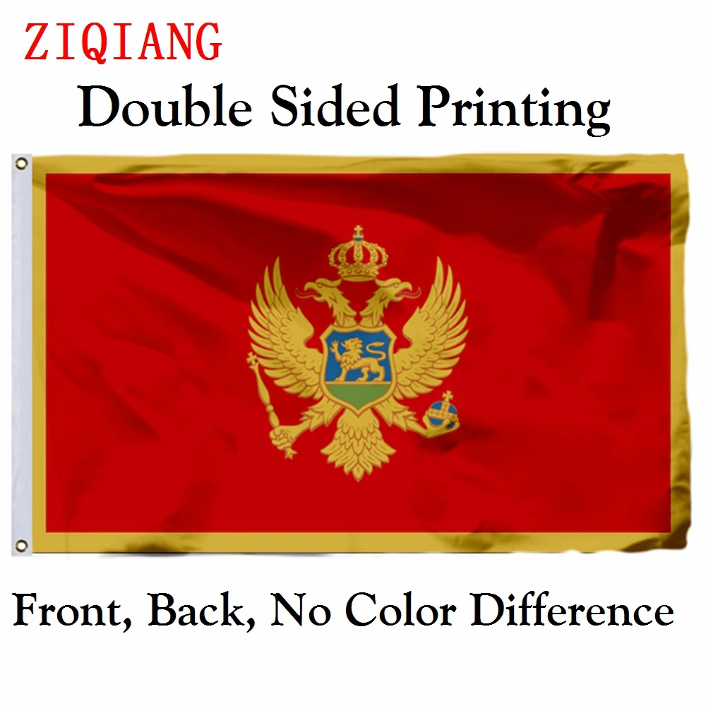 Montenegro 2004 Flag 3x5ft Polyester Flying Size 90x150cm Custom High Quality Double Sided Printing Banner