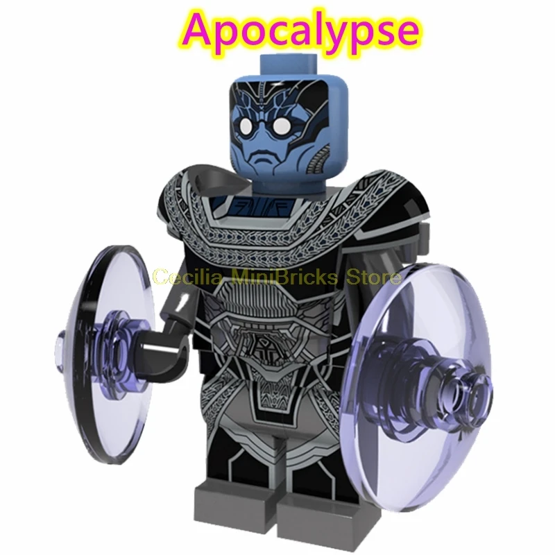 Apocalypse X-men Марвел Росомаха Жан Грей проф X Магнето Apocalypse Rogue Thanos строительные блоки игрушки для детей - Цвет: Apocalypse