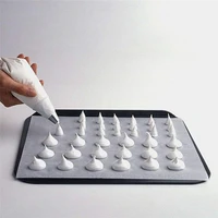 18 pcspack kitchen paper silicone grease proof baking mat pad silicone coated oven baking tray butter paper wrapping