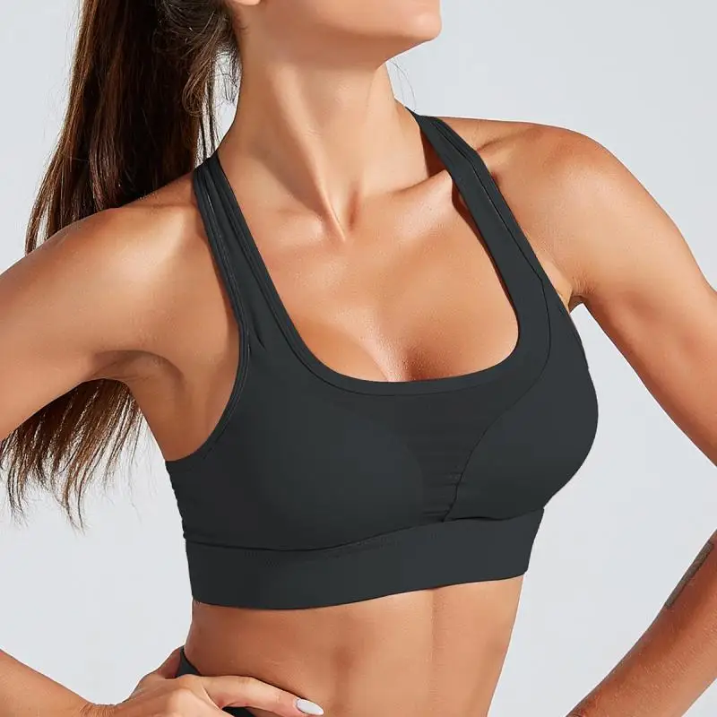 Эластичные Спортивные бюстгальтеры женские быстросохнущие мягкие спортивные