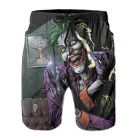 beach breathable quick dry humor graphic r361 running the joker 7 male shorts