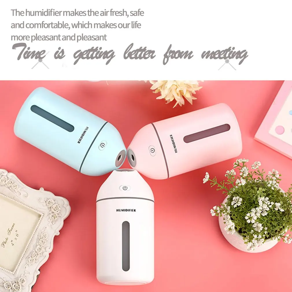 Ультразвуковой увлажнитель воздуха 320 мл для автомобиля небольшой USB-диффузор