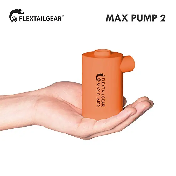 MAX Pump 2 Portable Air Pump USB Rechargeable Inflate Deflate for Air Mattress Swimming Ring Air Bed Camping Mat Sleeping Pad - Цвет: Orange
