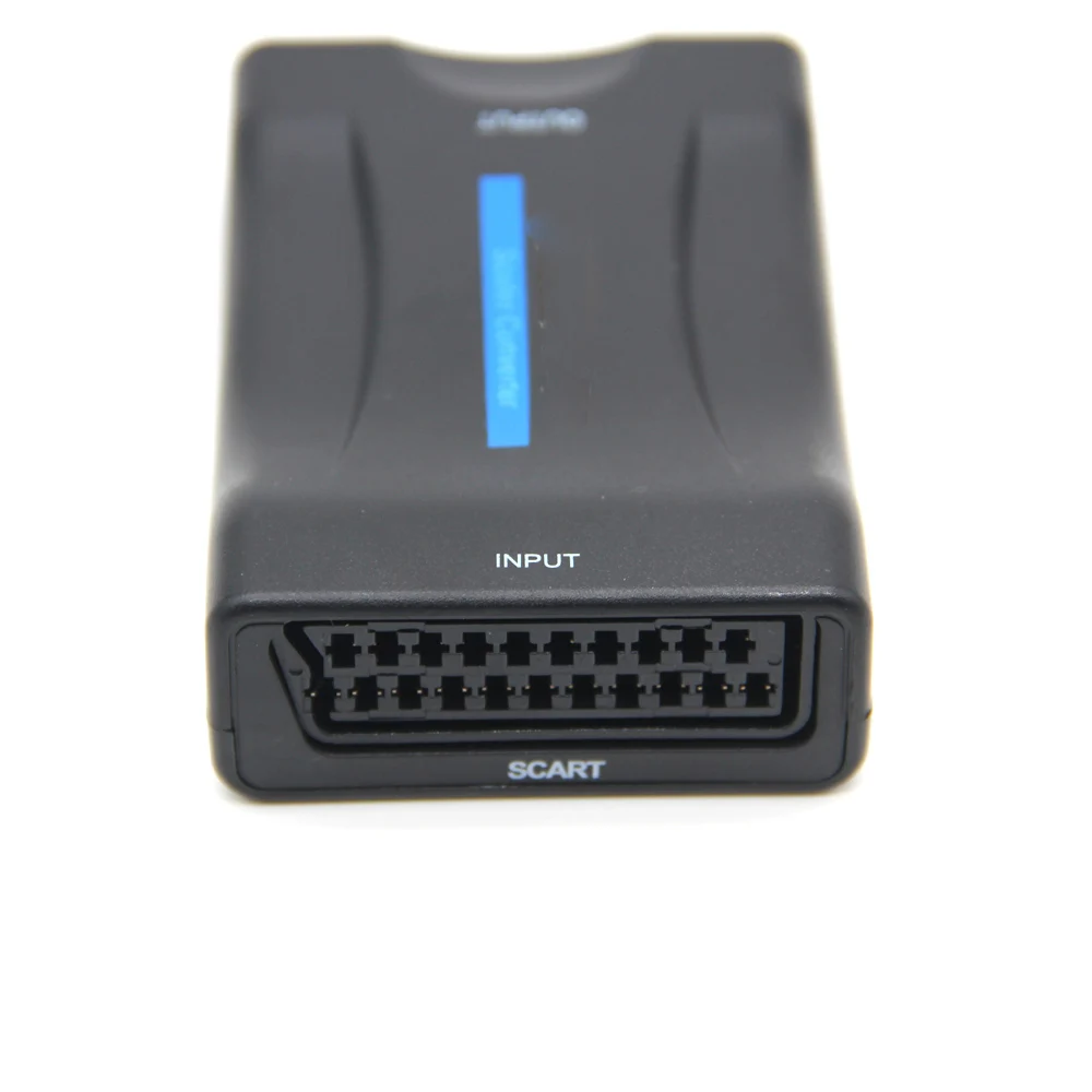 В наличии 1080P Переходник SCART в HDMI совместимый преобразователь видео аудио сигнала