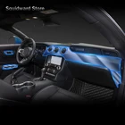 Для Ford Mustang 2017-2021автомобильная внутренняя центральная консоль прозрачная фотопленка для ремонта от царапин аксессуары для ремонта