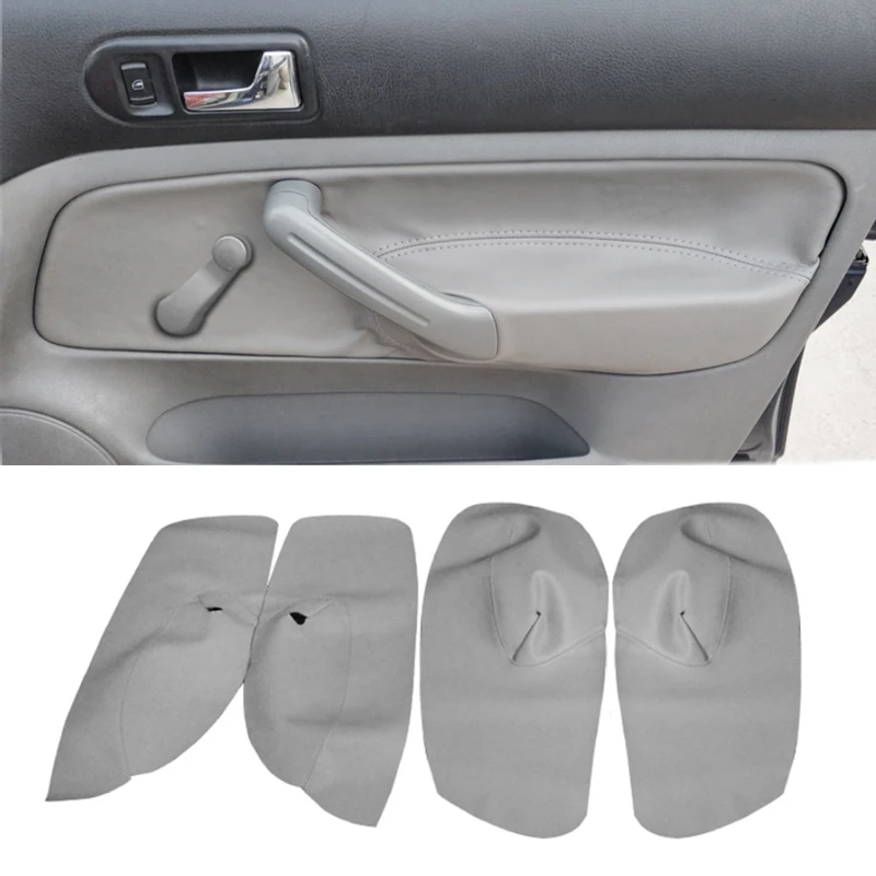 Кожаный подлокотник из микрофибры для VW Golf 4 MK4 Jetta Bora 99-05 ручное управление