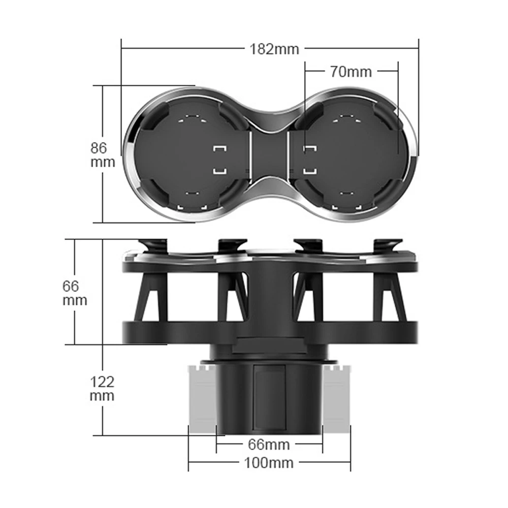 

Universal Car Drink Holder Double Hole Beverage Holder Cup Holder Water Bottle Mount Stand Coffee Drinks Holders Car Accessories