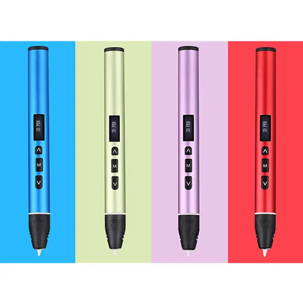 SIMAX 3D печати ручек 12V 3D с карандашным рисунком Scribble ручки 120 м нити для детей детское образование инструменты для создания хобби игрушки