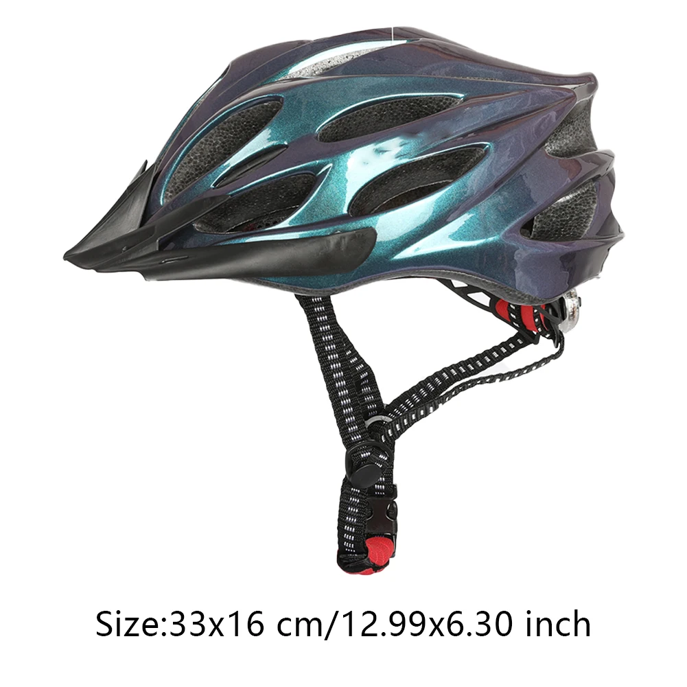 

Bicycle Safety Helmet Color Changing Adjustable 56-62cm Lightweight Riding Equipment EPS Safety MTB Riding Helmet With Light