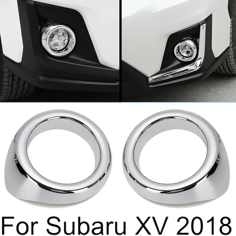 2 шт. (левый и правый) хромированный светильник передняя лампа ABS крышка для Subaru XV