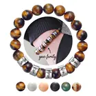 Индивидуальный браслет для пар с расстоянием 10 мм, натуральный женский браслет, очаровательные персонализированные имена, мужской Шарм, подарок