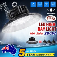 200w 2835smd led high bay light ufo waterproof ip65 warehouse workshop garage industrial lamp stadium led garage light lamp