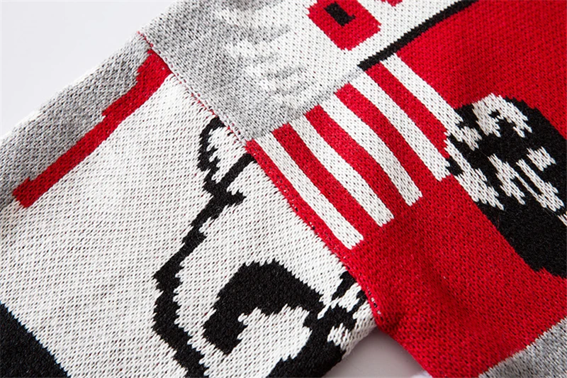 Осень 2019 новинка свитер с узором в стиле хип-хоп для мужчин | Мужская одежда