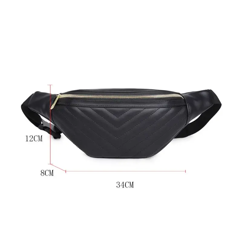 

Women Waist Bags PU Leather Belt Shoulder Bag Fanny Pack Crossbody Phone Pouch for Party Travel Hiking