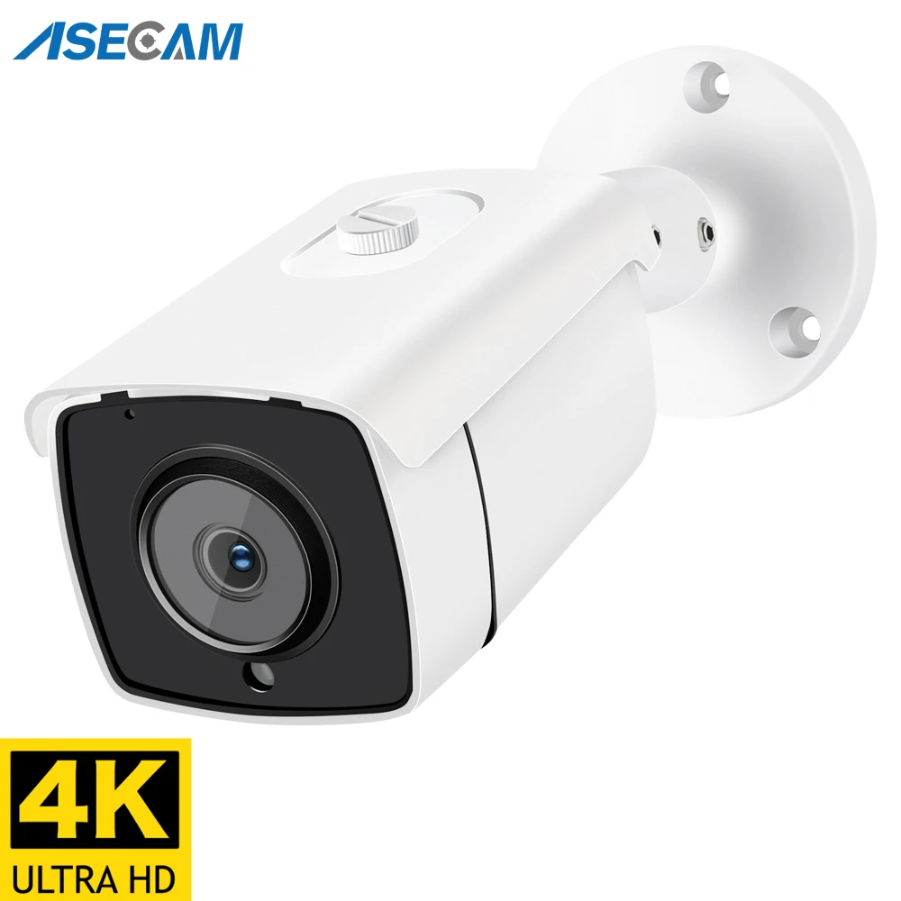 

New 4K Ultra HD 8MP IP Camera Outdoor Waterproof POE H.265 Onvif Metal Bullet CCTV Home 4MP Array infrared Security Camera