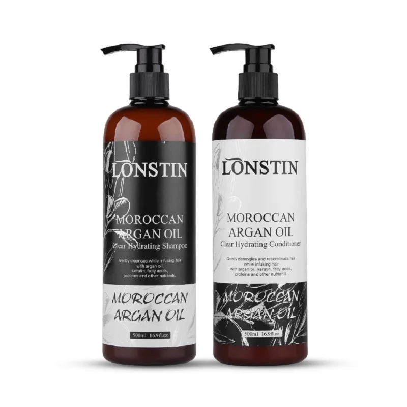 Бесплатный сульфат 500 мл Профессиональный натуральный шампунь и кондиционер для