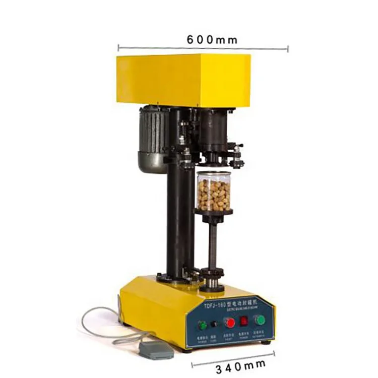 

Semi automatic tin can sealing machine small food canning machine