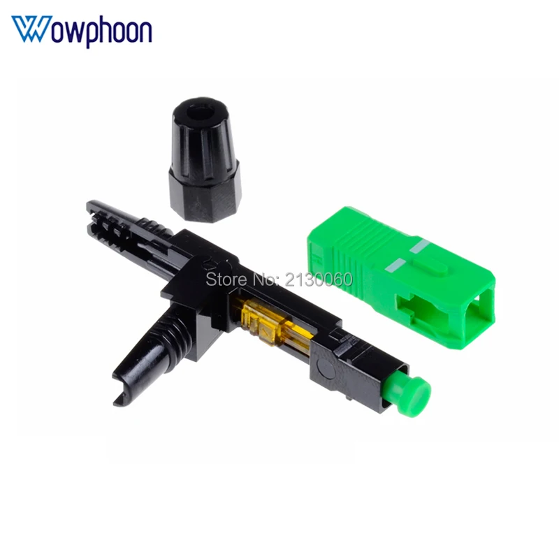 50PCS SC APC SC UPC Fast Connector Embedded Connector FTTH Tool Cold Fiber Fast Connector SC Fiber Optic Connector