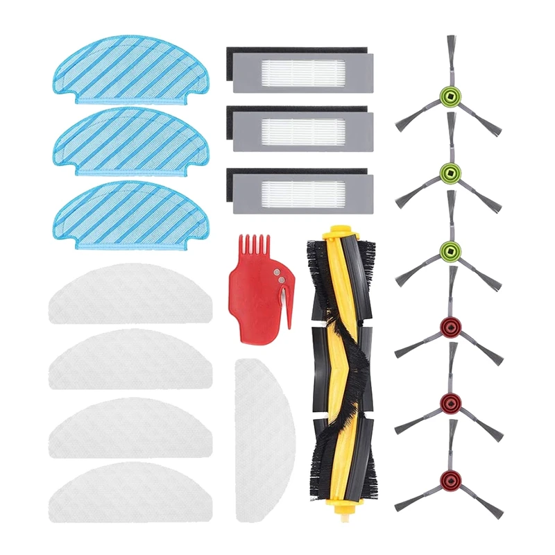 

Promotion!Replacement Parts Brush Dust Bag Filters Mop Cloth Kit for Ecovacs Deebot OZMO T8,Robot Vacuum Cleaner Accessories