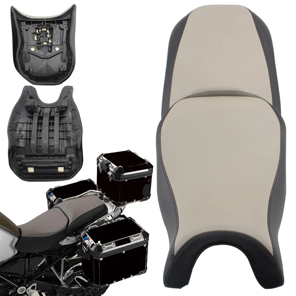 

Motorcycle Front Rider Seat +Rear Passenger Seat Pillion Cushion For BMW R1200GS 2018-2020