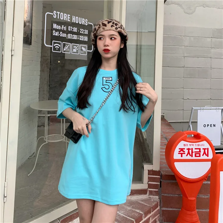 

Print Loose Tops for Women Clothing Korean O-neck Ins Hipster Tees Summer New Fashion Brand Casual T Shirts Korean Style Hipster