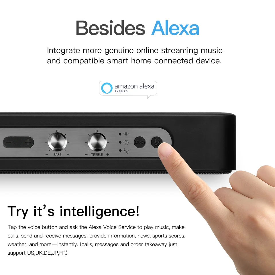 GGMM E5 WiFi беспроводной Bluetooth динамик Alexa умный портативный тяжелый бас s для