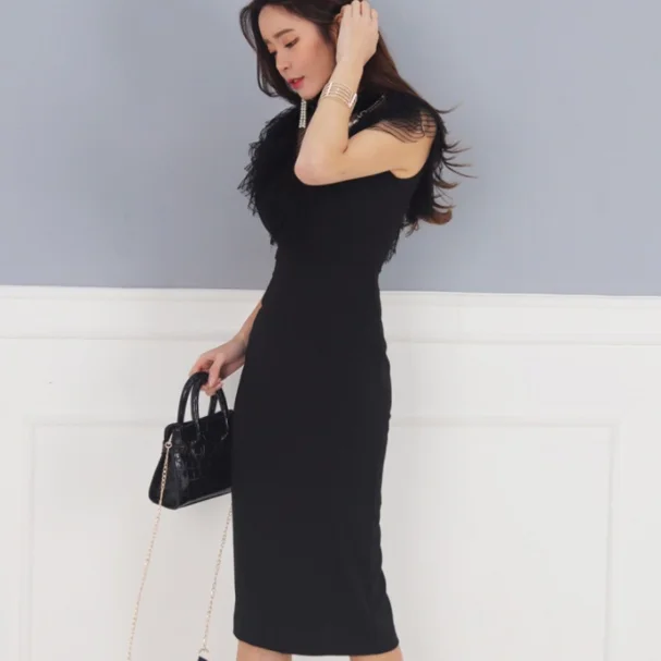 Маленькое Сексуальное Кружевное белое платье лето 2020 без рукавов приталенное