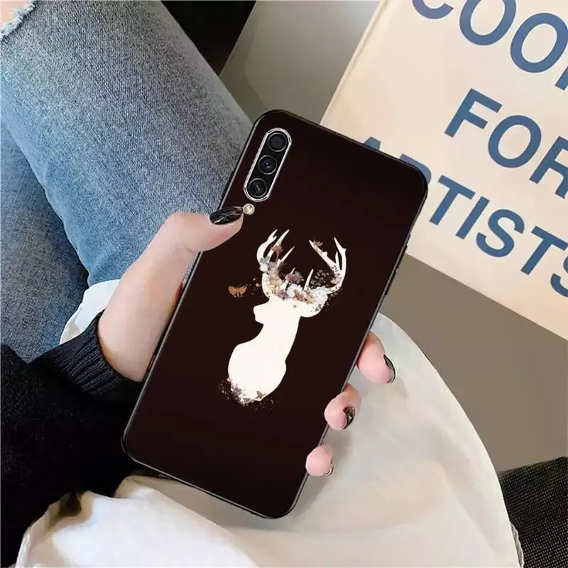 

Deer Cute Elk animal Phone Case For Samsung galaxy S 9 10 20 A 10 21 30 31 40 50 51 71 s note 20 j 4 2018 plus