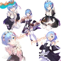 high quality rezero lovely rem stickers for car window wiper decals cartoot character anime vinyl sticker