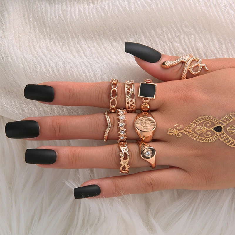 Набор женских колец Micaduo R17 11 шт./компл. богемная инновационная масляная капельная