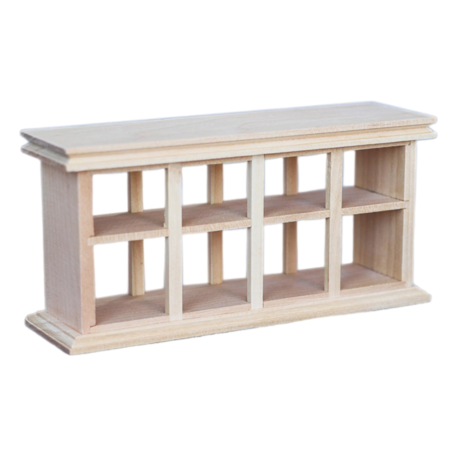 

Handcraft Wooden Bakery Lattice Cabinet Food Cupboard Storage for 12th Doll House Kitchen Furniture Set Toys