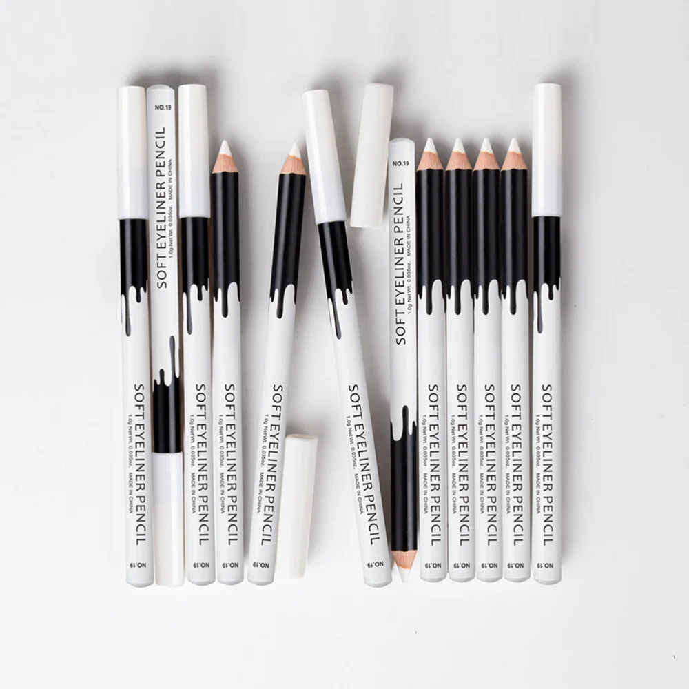 

12Pcs Eye Makeup Eyeliner Pens White Highlighter Eyeliner Pencils Cosmetics