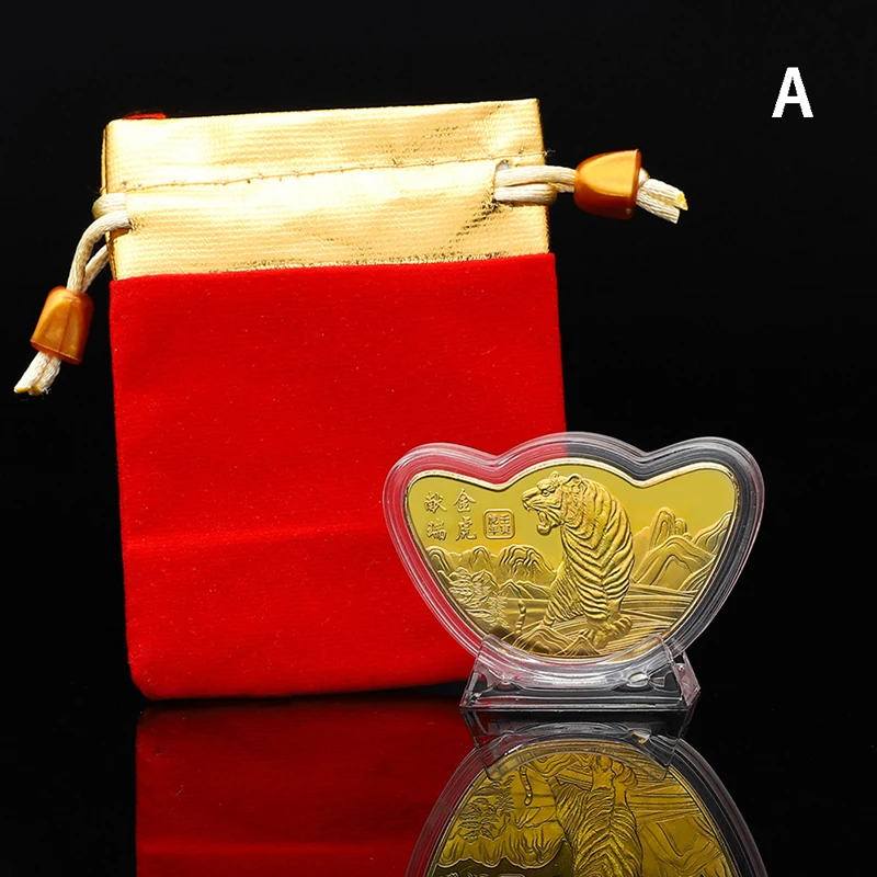 

Новый 2022 китайский новый год Зодиак тигр памятные монеты коллекционные предметы сувенир подарок