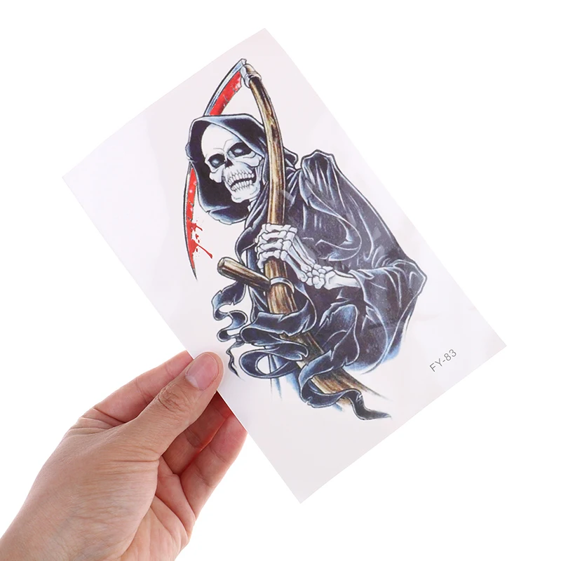 2 шт флэш Поддельные крови водонепроницаемый боди-арт злой смерти татуировки