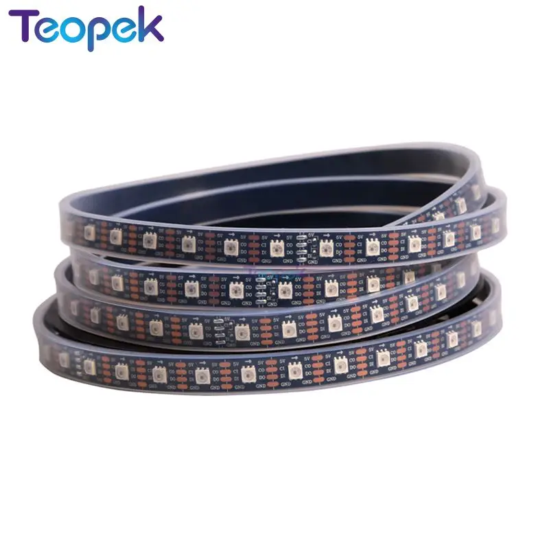 

APA102 strip,1m/5m 30/60/144 leds/pixels/m APA102 Smart Led Pixel Strip ,DATA and CLOCK Seperately DC5V IP30/IP65/IP67