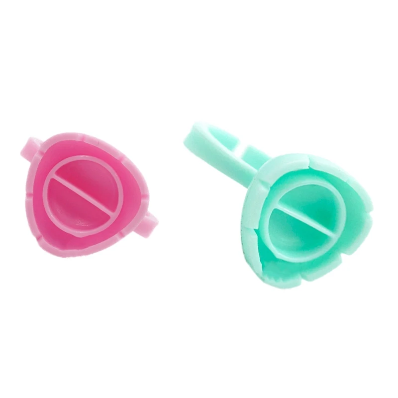 

100 шт кольцо пигмент чашка одноразовый контейнер для клея держатель чернил для татуажа, пигмент, профессиональное кольцо макияж кольца Пали...