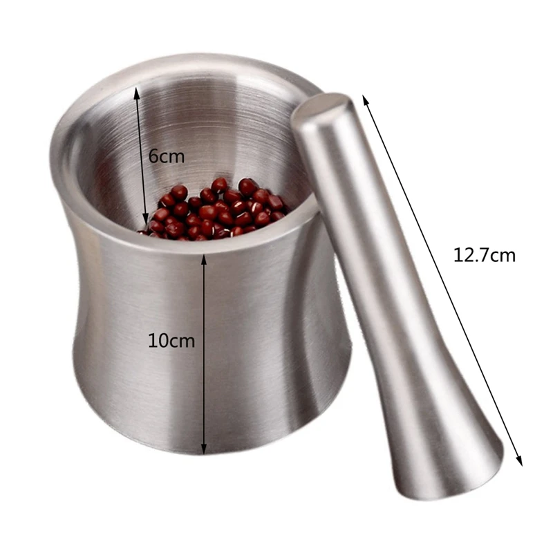 Нержавеющая сталь ступка и пестик специи измельчитель для дробления измельчения