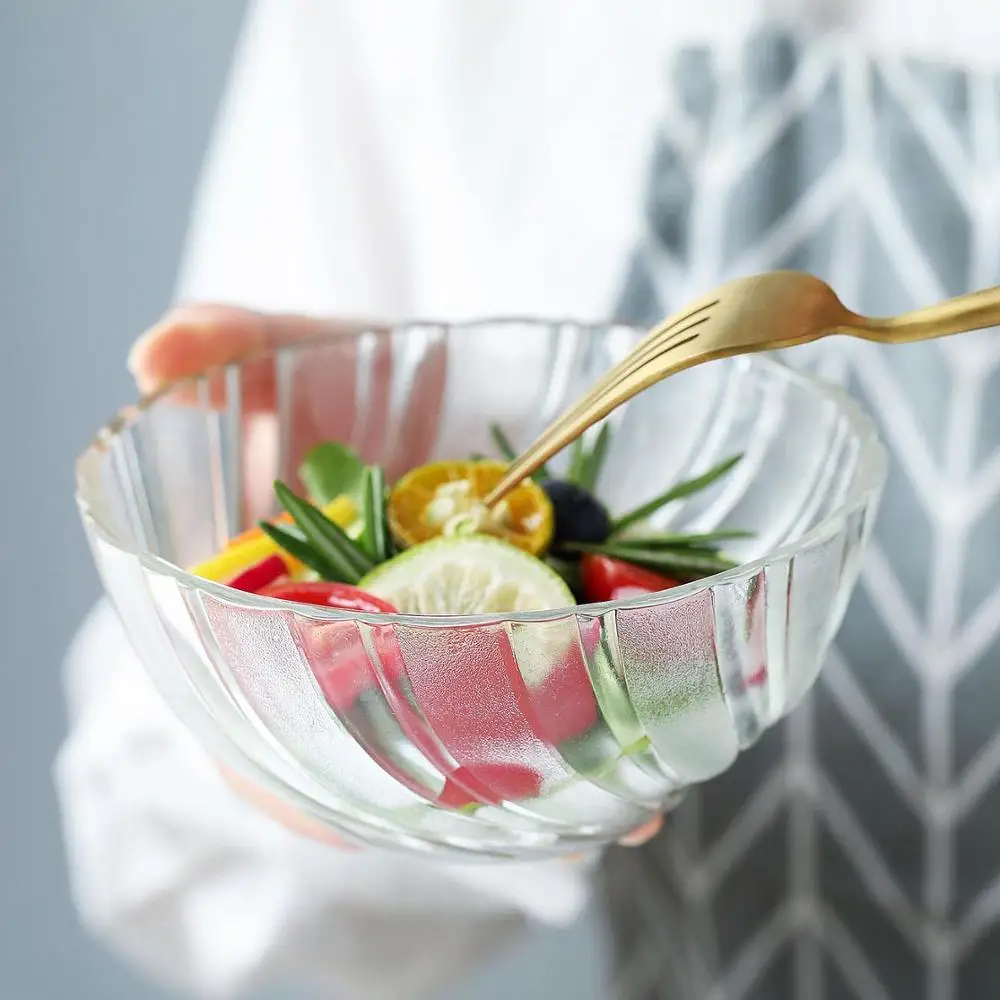 Стеклянные миски для домашнего мороженого десерты фруктовый салатник Корейская