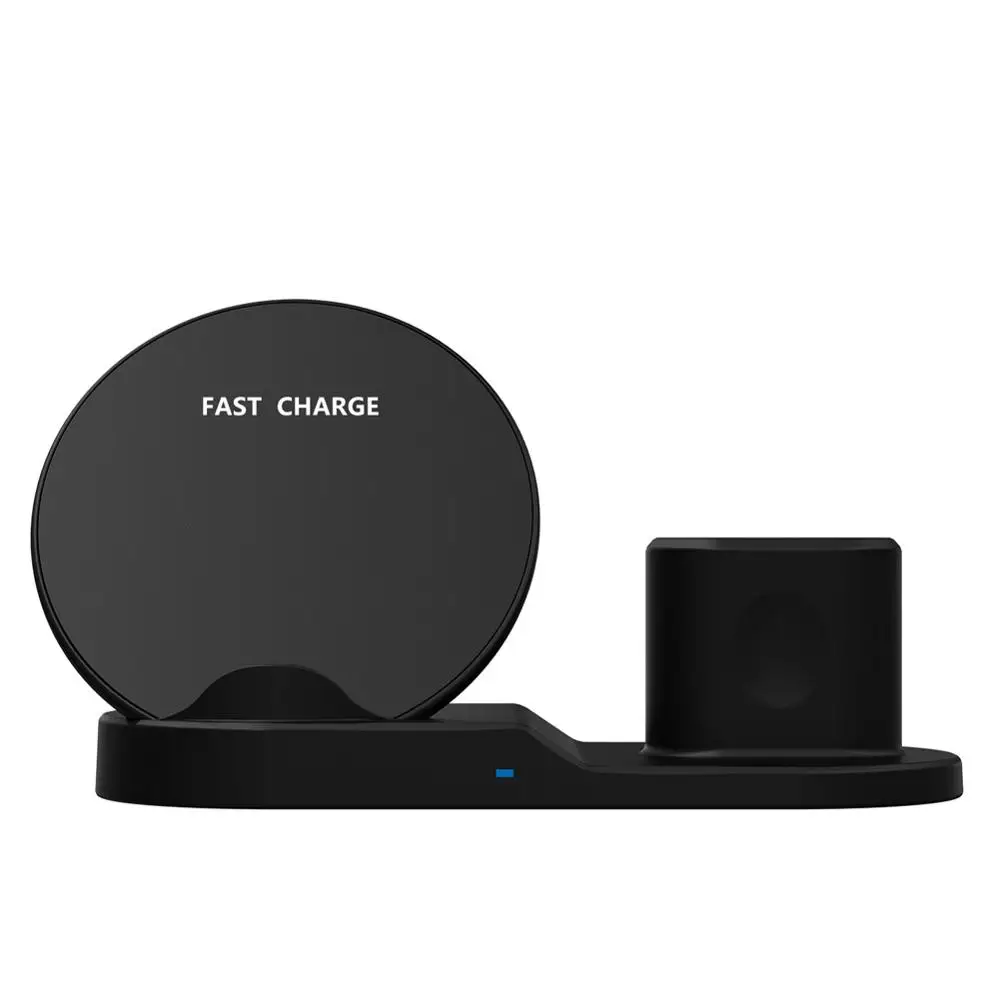 

AZiMiYO Wireless Charger 3 in 1 charging Station Stand for Airpods iPhone X XS XR 11 Pro MAX 8 Fast Wireless Charger Dock