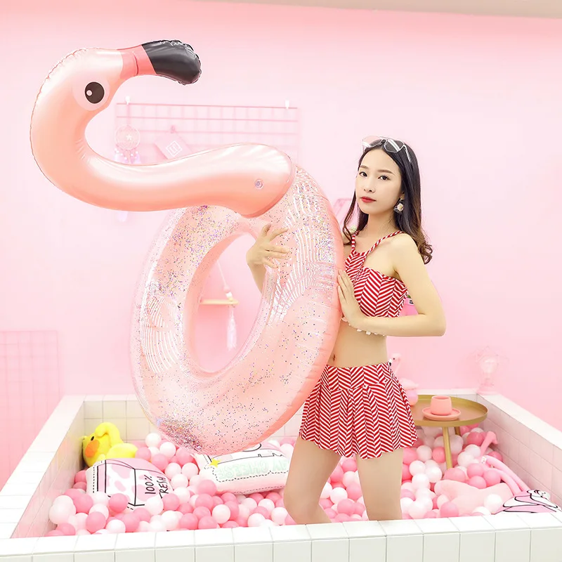 Rooxin плавательный бассейн поплавок кольцо для взрослых детей Фламинго надувной