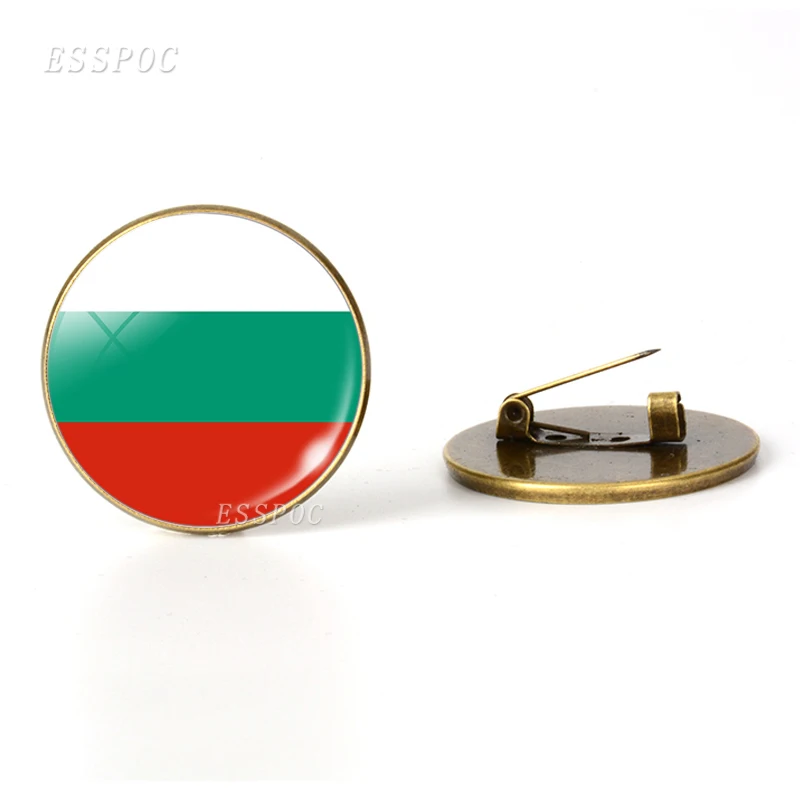 Южная Европа: Португалия Греция Испания Италия Румыния Броши с флагом бижутерия со стеклянными кабошонами бронзовая брошь булавки Национальный день подарки