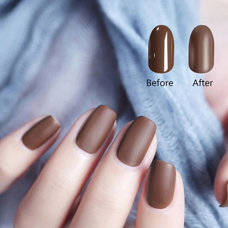 Матовый лак для ногтей 6 мл верхнее покрытие гель-лака модное украшение своими