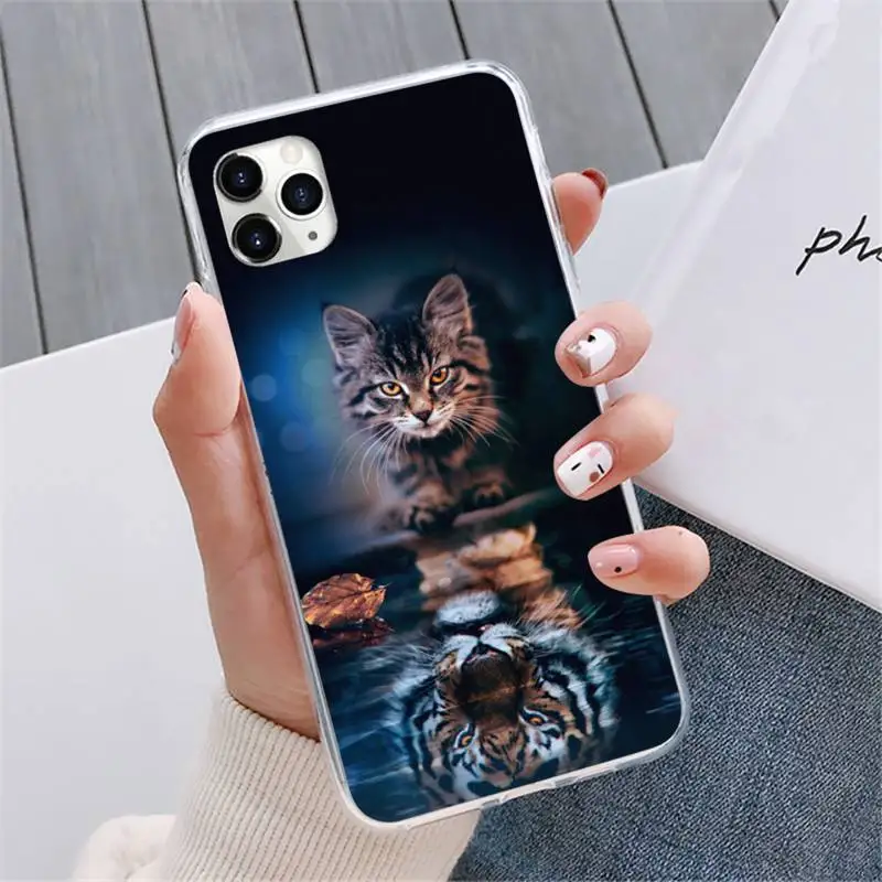 

Cat tiger dog lion Phone Case For iphone 12 5 5s 5c se 6 6s 7 8 plus x xs xr 11 pro max mini