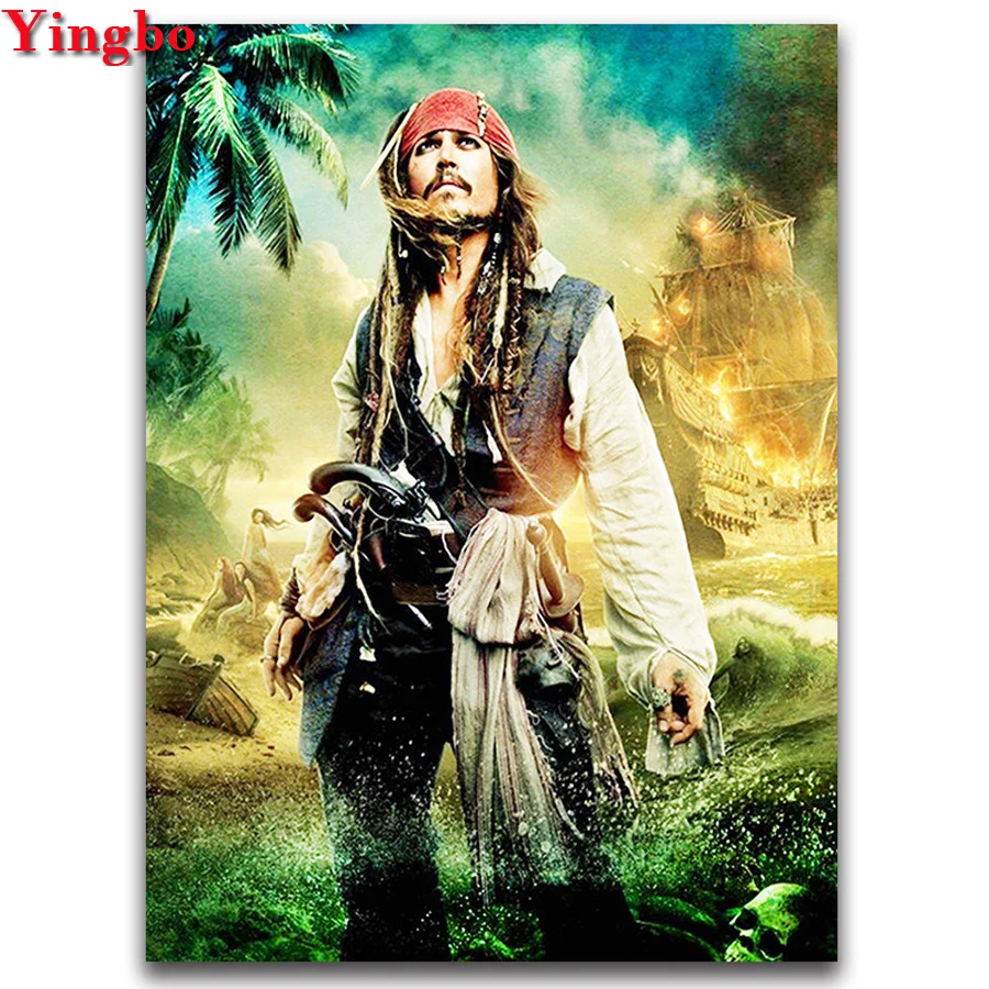 

Full Drill Diamond Embroidery Pirates of the Caribbean DIY Diamond Painting handicarft Mosaic rhinestone Cross Stitch decor home