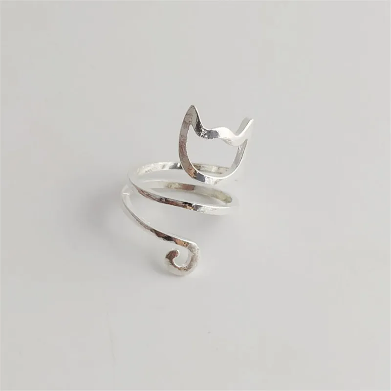 Индивидуальный дизайн черный/Серебряный Цвет обернуть вокруг кольца в виде