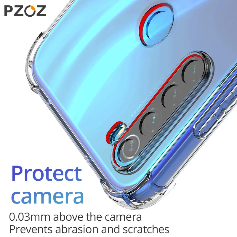 Чехол PZOZ для Redmi note 8 T 9s прозрачный защитный чехол с откидной крышкой xiaomi t redmi 9S pro