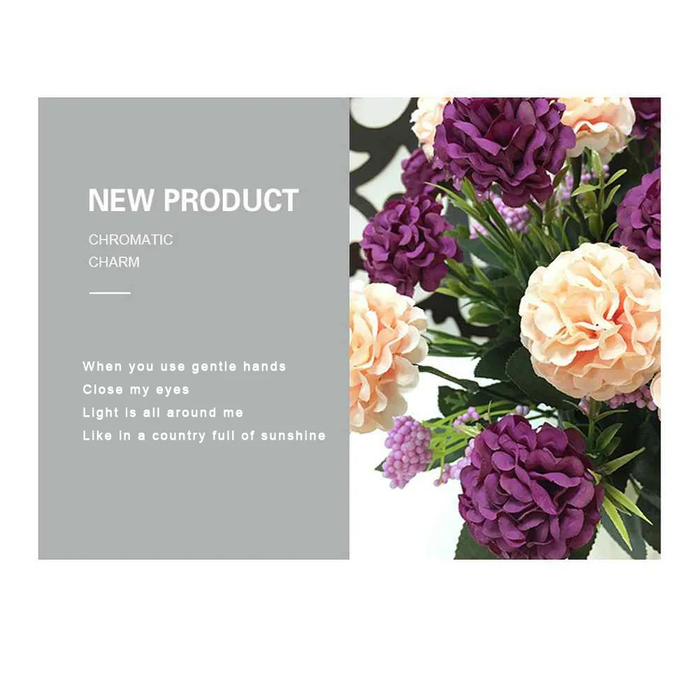 Искусственный цветок 34 см 7 головок картина маслом тюбик гортензии можно