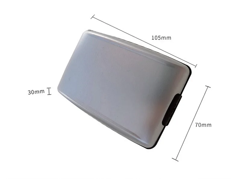 

Anti-Scan RFID 1 PC Aluminum Metal Credit Card Holder Slim Blocking Wallet Case Business Card Protection Holder Case